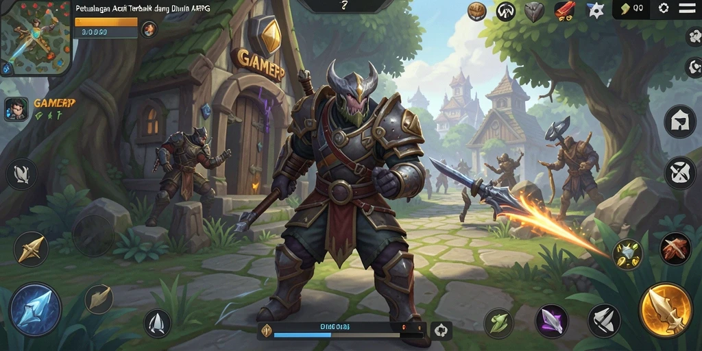 Tampilan gameplay ARPG yang mendebarkan di GAMERP.