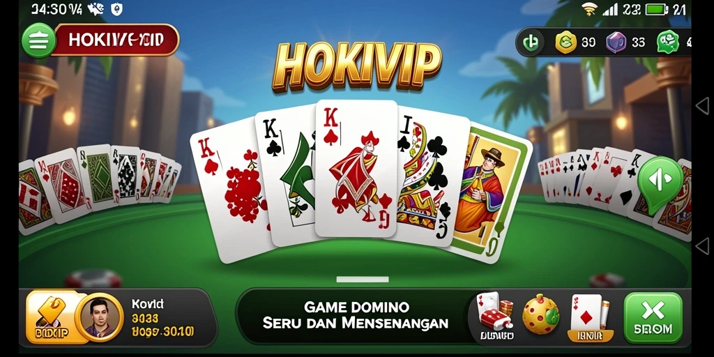 Tampilan antarmuka HOKIVIP yang menarik dan intuitif.