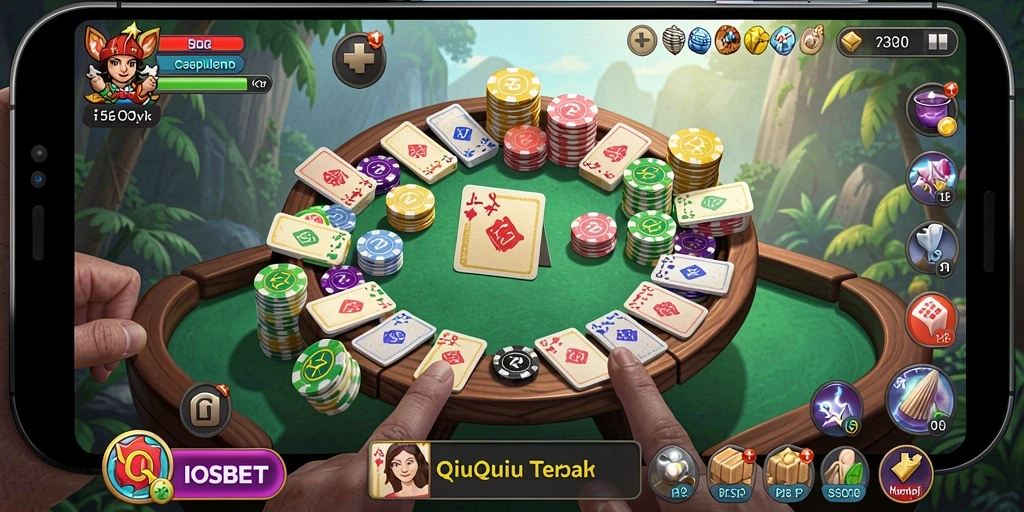 Menampilkan gameplay QiuQiu yang seru dan menegangkan.
