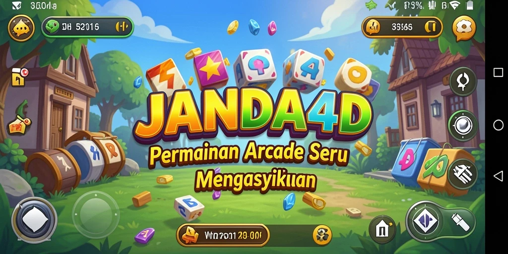 Tampilan gameplay menegangkan dan penuh aksi di JANDA4D.