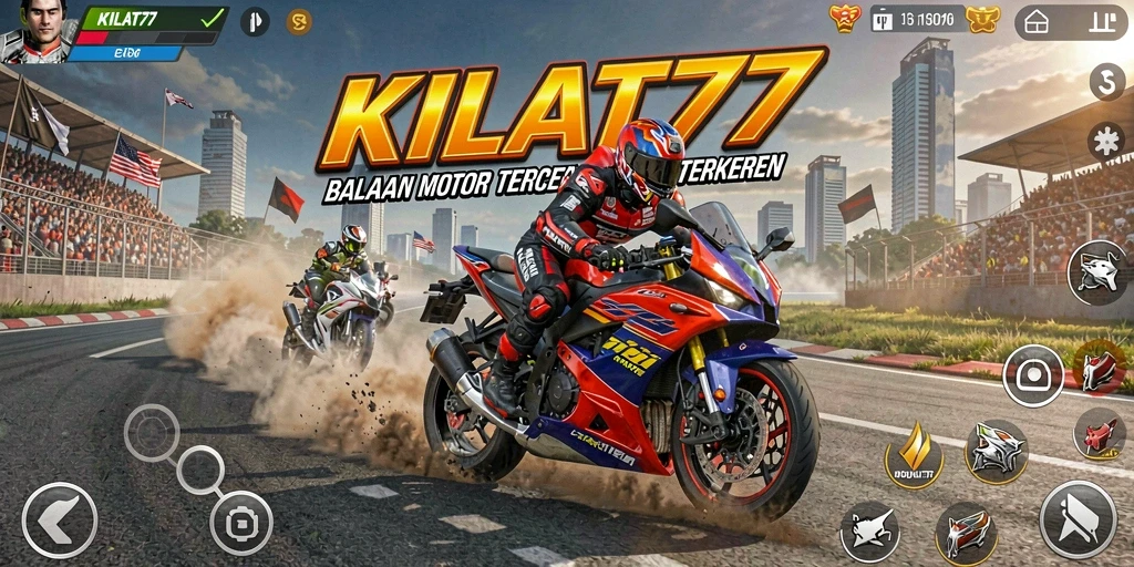 Gameplay KILAT77 yang menegangkan dan kompetitif di balapan motor.