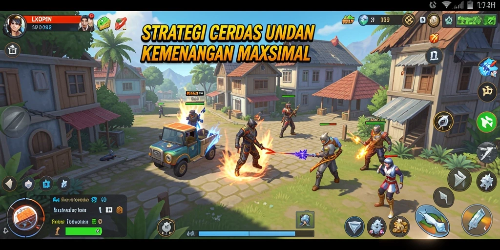 Screenshot menampilkan pertempuran seru dalam LKOPEN dengan grafis berkualitas tinggi.
