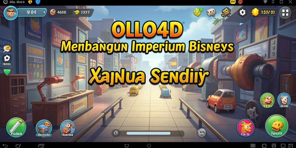 Tampilan gameplay <strong>OLLO4D</strong> yang menggambarkan keseruan mengelola bisnis.