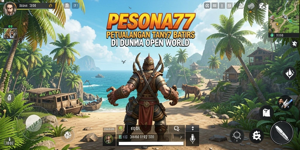 Tampilan screenshot PESONA77 menunjukkan keindahan dunia Open World yang luas.