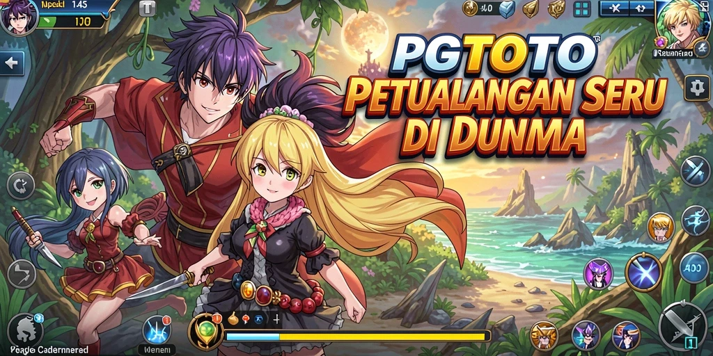 Tampilan gameplay yang menarik dari PGTOTO di dunia anime.